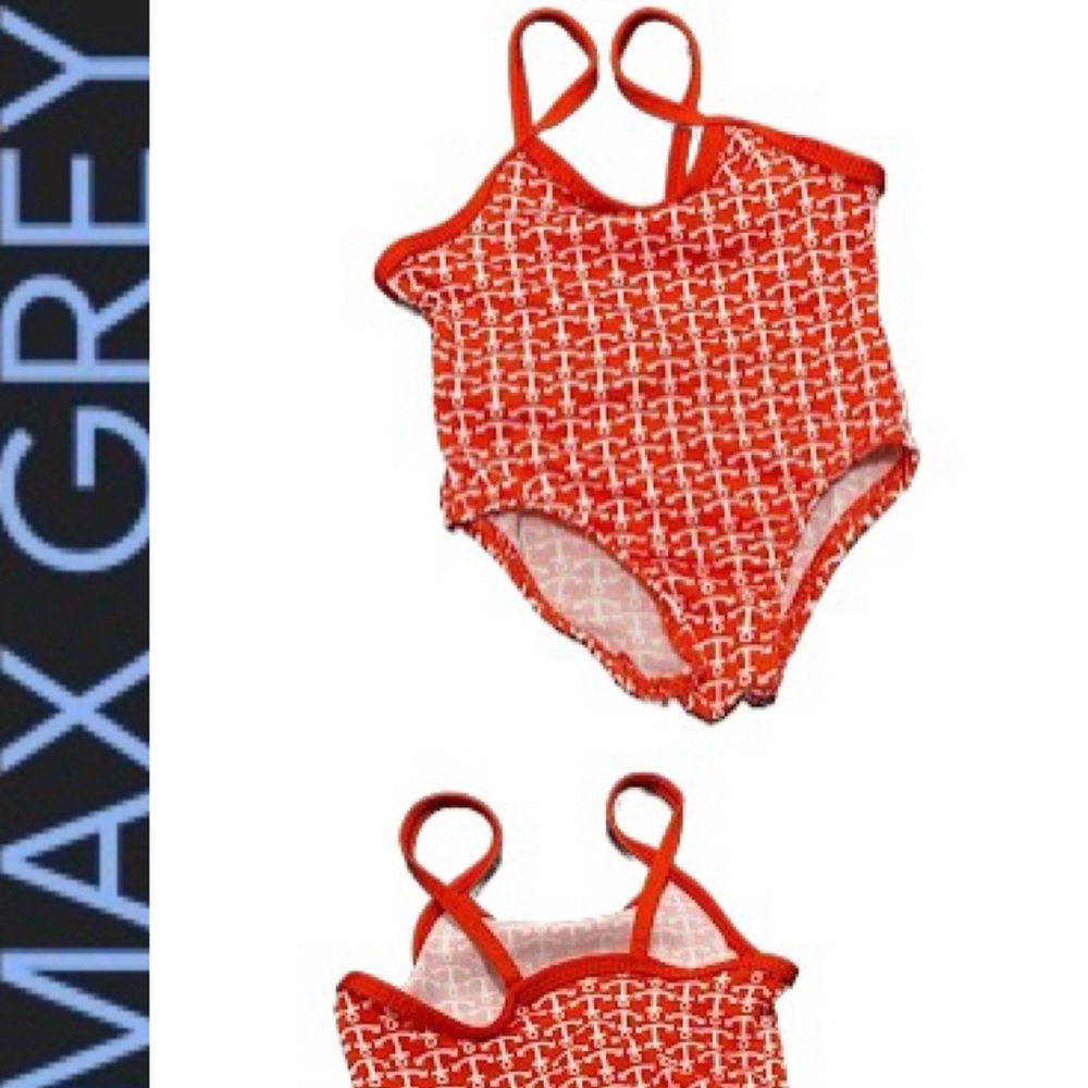 🇺🇸⚓️Baby 1 Piece Anchor Swimsuit Max Grey